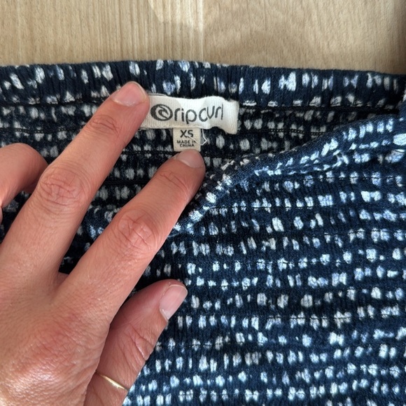 Rip Curl Navy Polka Dot Kids Dress - Picture 2 of 4